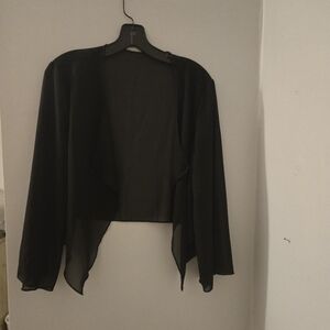 SHEIN Black Sheer Women's Shrug